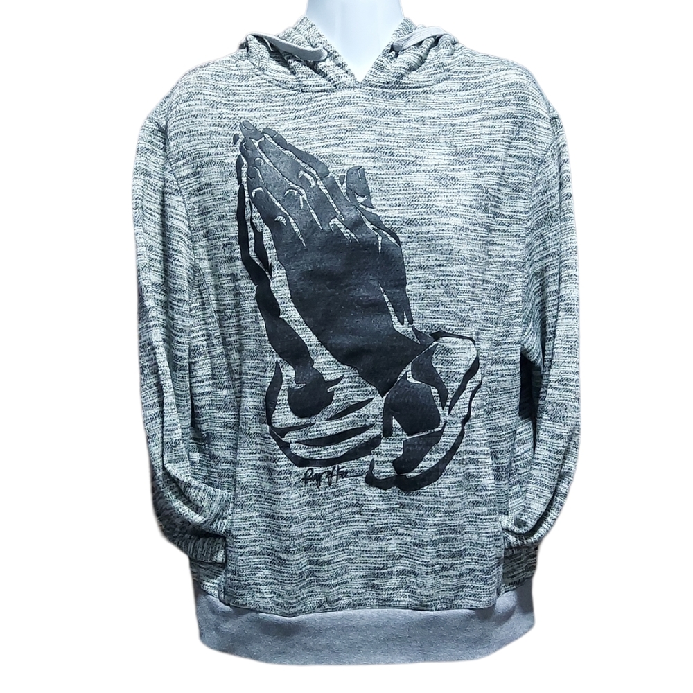 Ring of Fire Praying Hands Hoodie Size Small